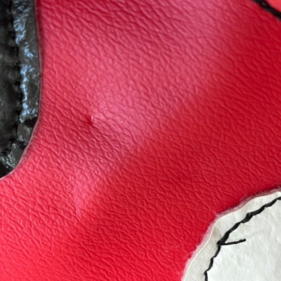 Red faux leather "monster" clutch NWOT - Picture 4 of 4